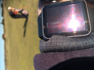Apple Iwatch on the course